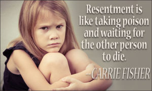 Carrie Fisher quote resentment